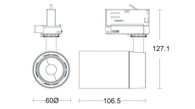 JCC Lighting JC088124 Starspot™ LED 7.5W IP20 3000K 35° Triac dimmable 3-Circuit White