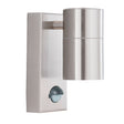 Metro Outdoor Wall Light - Stainless Steel Metal & Glass