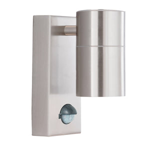 Searchlight Electric Metro Outdoor Wall Light - Stainless Steel Metal & Glass 7008-1SS-LED