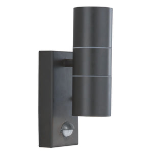Metro Outdoor Wall Light - Silk Black Metal & Glass