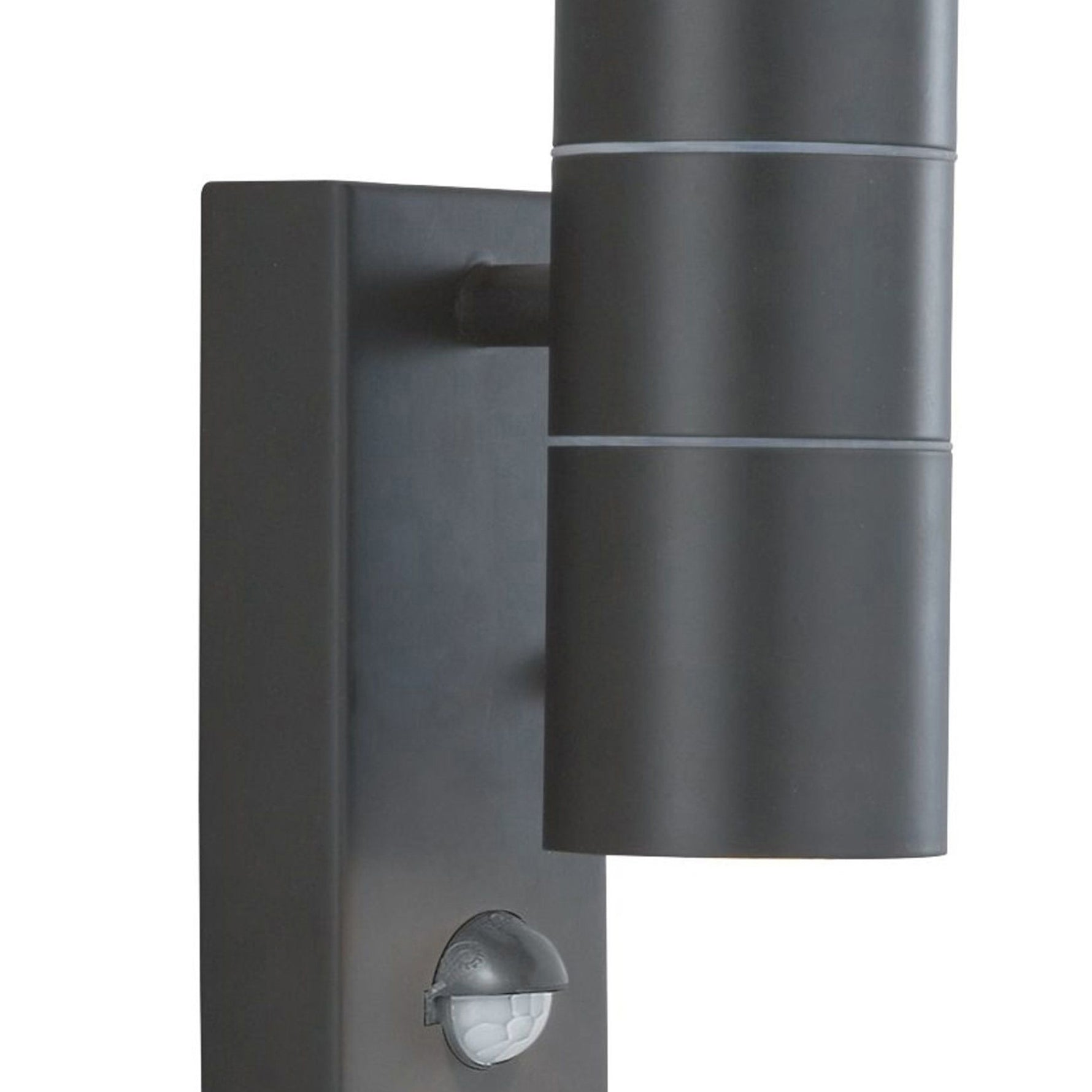 Searchlight Electric Metro Outdoor Wall Light - Silk Black Metal & Glass 7008-2BK-LED