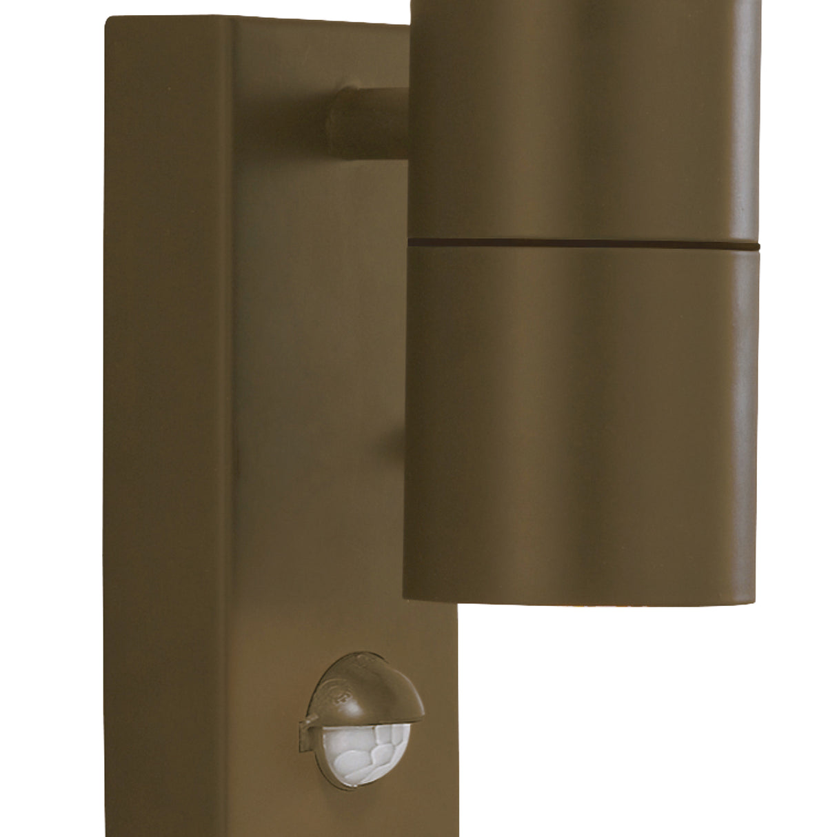 Searchlight Electric Metro Outdoor Wall Light - Rustic Brown Metal & Glass 7008-2RUS-LED