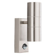 Metro Outdoor Wall Light - Stainless Steel Metal & Glass