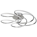Searchlight Electric Bardot 5Lt Flush - Chrome Metal & Opal Acrylic 7055-5CC