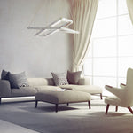 Searchlight Electric Clover 2Lt LED Pendant - Chrome & Clear Glass 7123CC