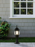 Searchlight Electric Bel Aire Outdoor Post 500mm, Black with Clear Glass 7172