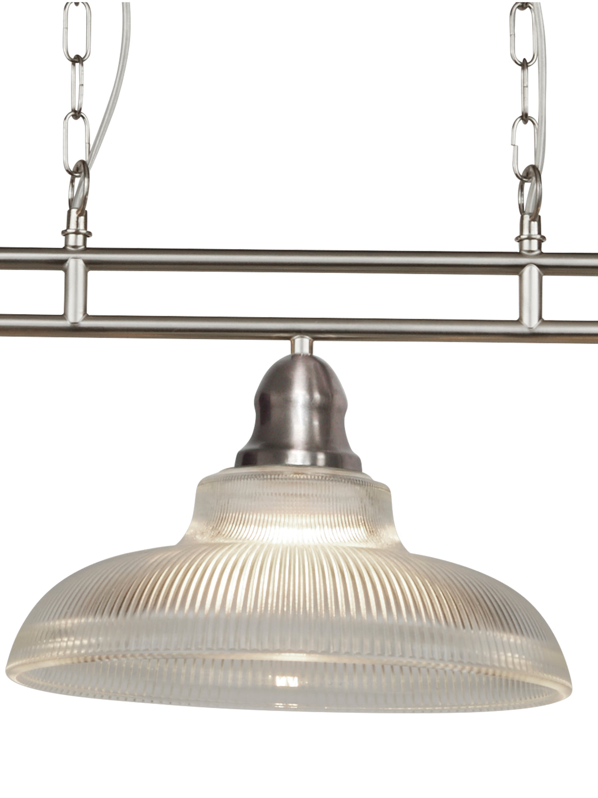 Searchlight Electric Bistro III 3Lt Bar Pendant - Satin Silver Metal 7183-3SS