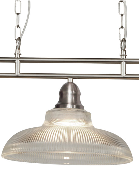 Searchlight Electric Bistro III 3Lt Bar Pendant - Satin Silver Metal 7183-3SS