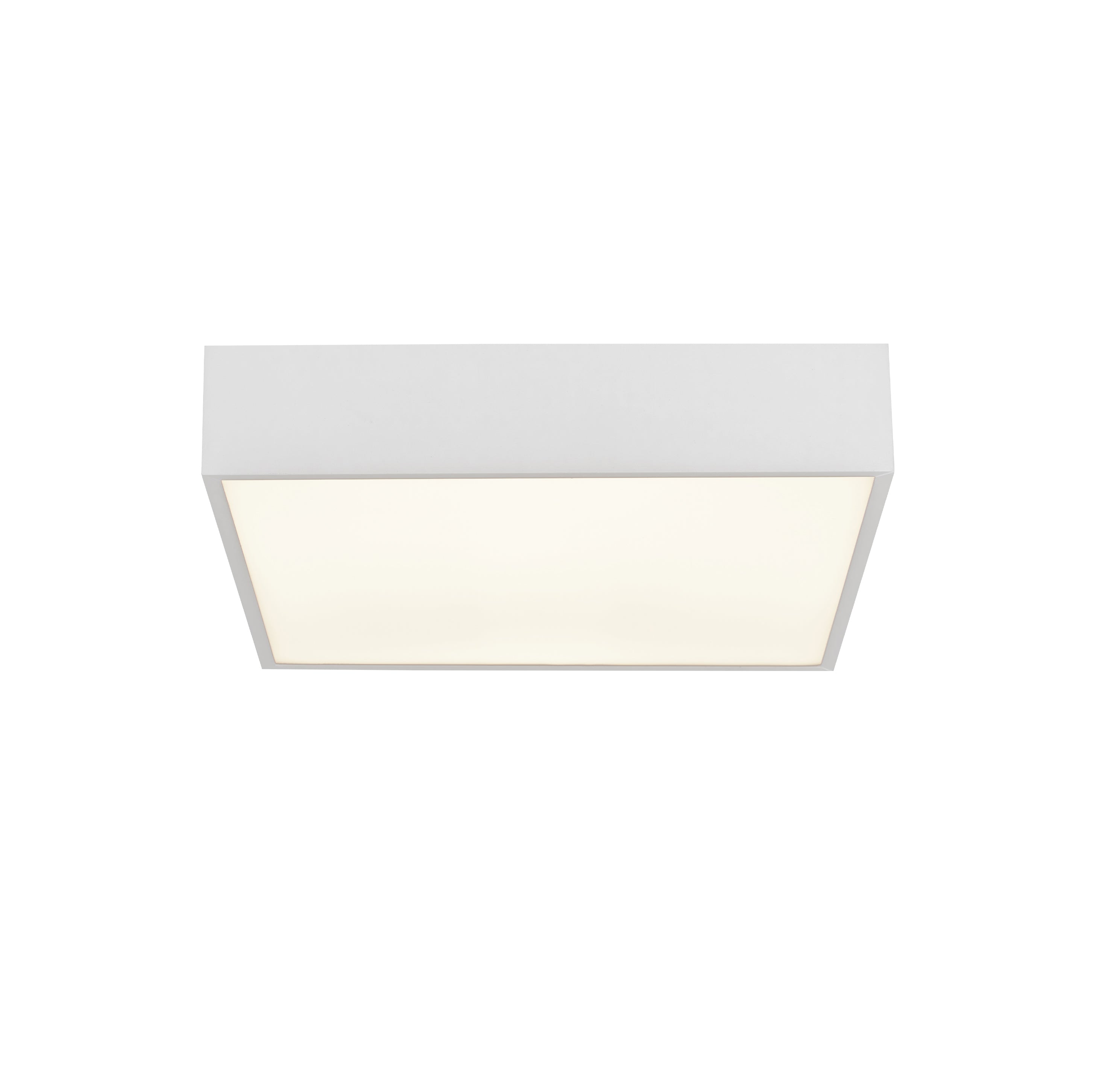 Zeus Flush - White Metal & Opal Polycarbonate