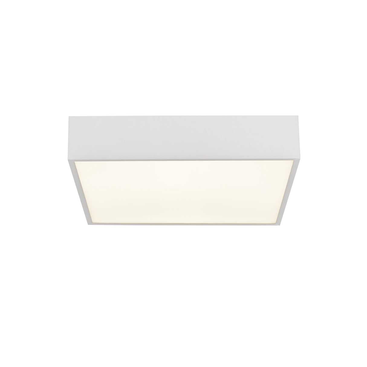 Zeus Flush - White Metal & Opal Polycarbonate