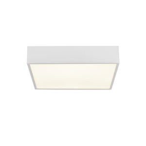 Zeus Flush - White Metal & Opal Polycarbonate
