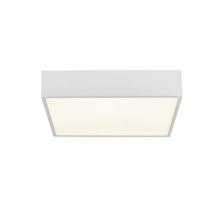 Zeus Flush - White Metal & Opal Polycarbonate