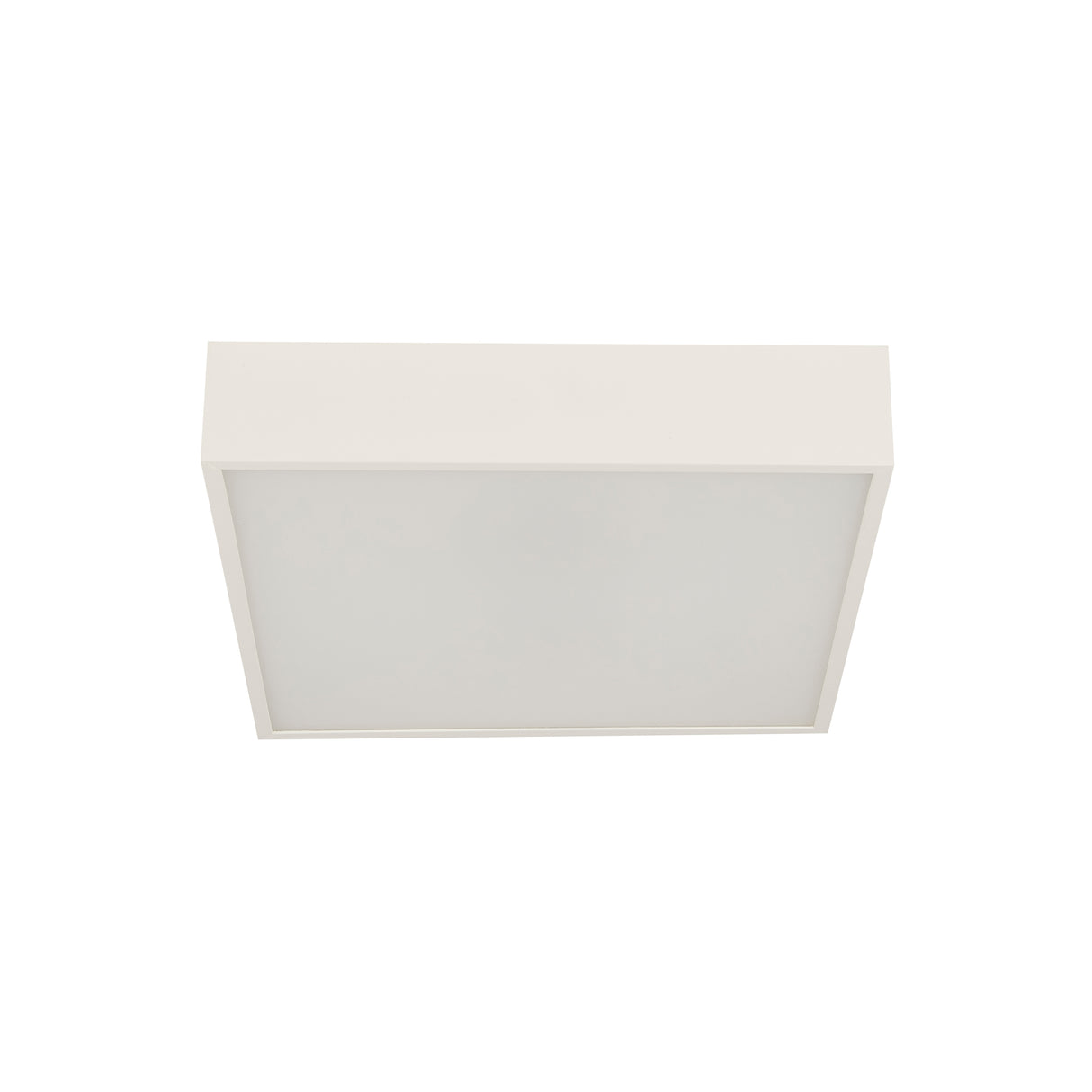 Searchlight Electric Zeus Flush - White Metal & Opal Polycarbonate 72370WH