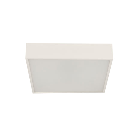 Searchlight Electric Zeus Flush - White Metal & Opal Polycarbonate 72370WH