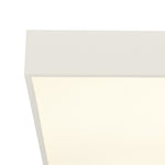 Searchlight Electric Zeus Flush - White Metal & Opal Polycarbonate 72370WH