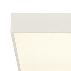 Searchlight Electric Zeus Flush - White Metal & Opal Polycarbonate 72370WH