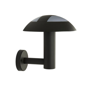 Searchlight Electric Mushroom Outdoor Wall Light- Grey Metal & Opal Polycarbonate 7263GY