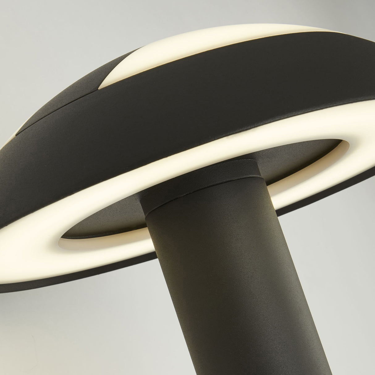 Searchlight Electric Mushroom Outdoor Wall Light- Grey Metal & Opal Polycarbonate 7263GY
