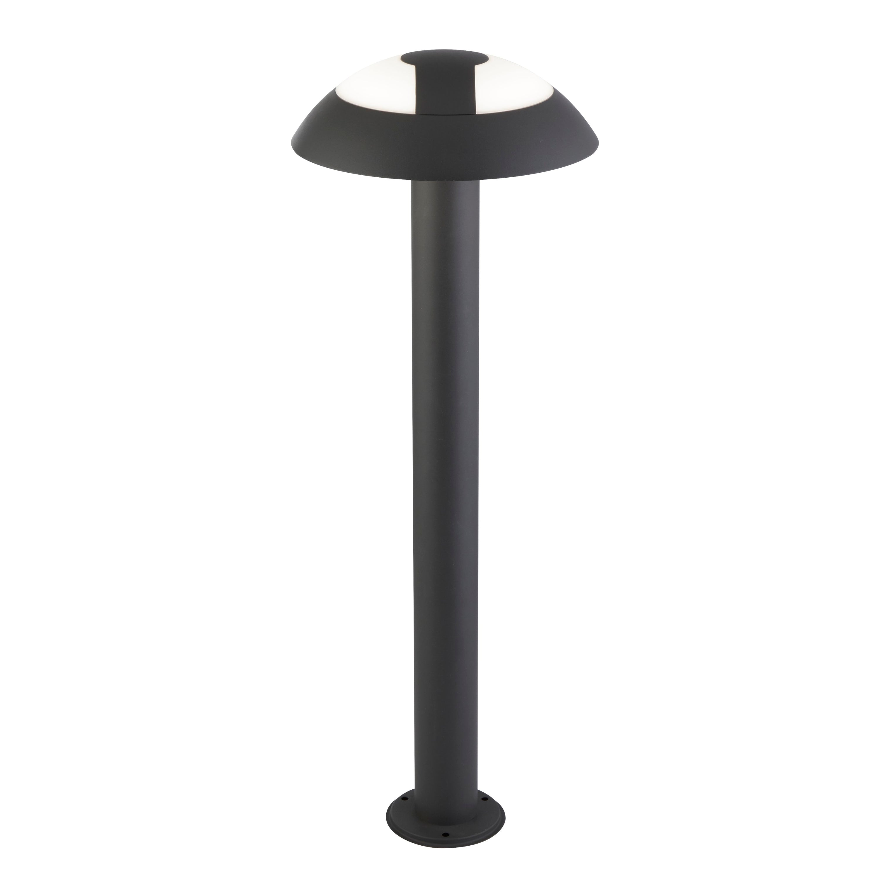 Mushroom Outdoor Post  - Dark Grey & Opal Polycarbonate