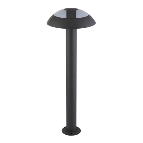 Searchlight Electric Mushroom Outdoor Post  - Dark Grey & Opal Polycarbonate 7264-730