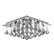Hanna 4Lt Flush -  Chrome & Clear Crystal Drops