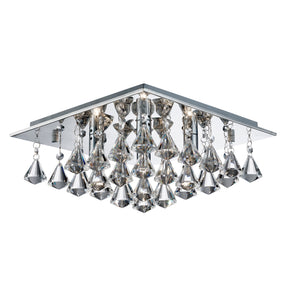 Hanna 4Lt Flush -  Chrome & Clear Crystal Drops
