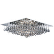 Hanna 8Lt Flush  - Chrome Metal & Clear Crystal