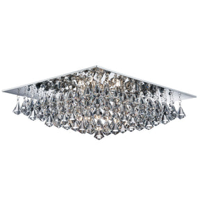 Hanna 8Lt Flush  - Chrome Metal & Clear Crystal