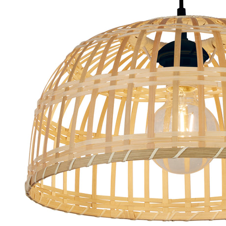 Searchlight Electric Bali Shade - Bamboo 7394CW