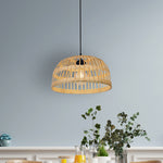 Searchlight Electric Bali Shade - Bamboo 7394CW