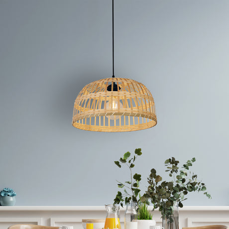 Searchlight Electric Bali Shade - Bamboo 7394CW