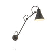 Swing Arm Wall Light - Grey Metal
