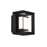 Chaplin Wall Light - Black Metal & Opal Acrylic