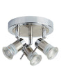 Aries 3Lt Round Spotlight -  Chrome, Satin Silver, IP44