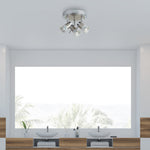 Searchlight Electric Aries 3Lt Round Spotlight -  Chrome, Satin Silver, IP44 7443CC-LED