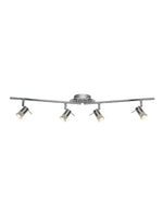 Aries 4Lt Split Bar Spotlight - Chrome & Satin Silver Metal