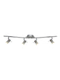 Aries 4Lt Split Bar Spotlight - Chrome & Satin Silver Metal