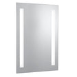 Bathroom Mirror w Shaving Socket  -  Chrome & Frosted, IP44 