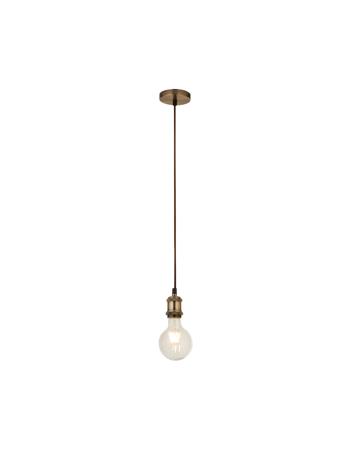 Antique Brass 1Lt Cable Suspension