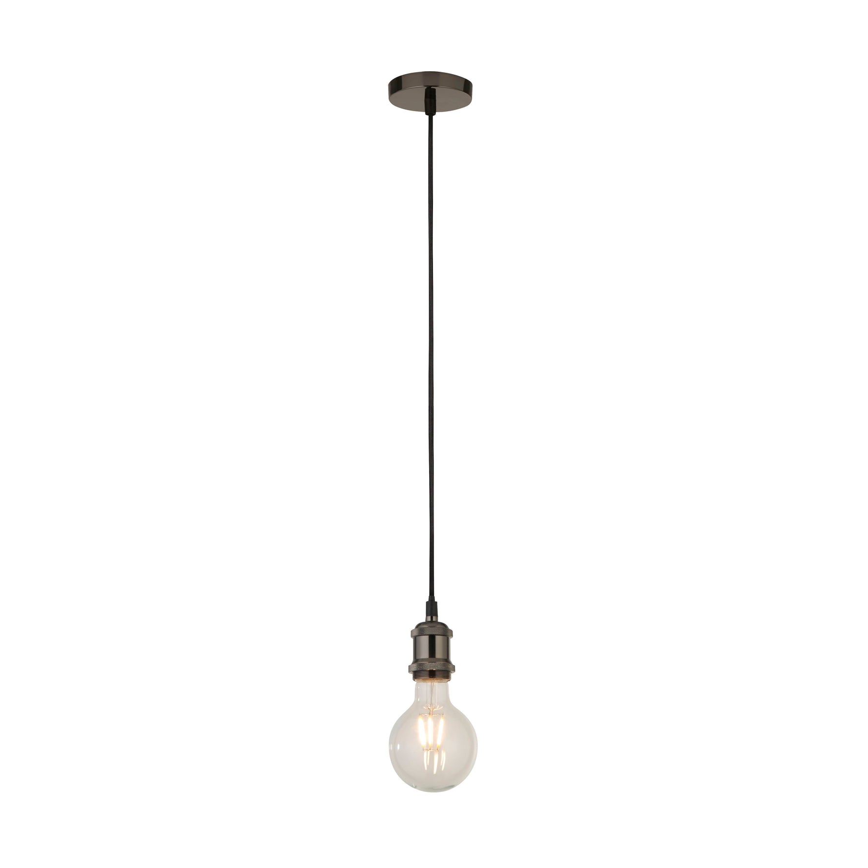 Black Chrome 1Lt Cable Suspension