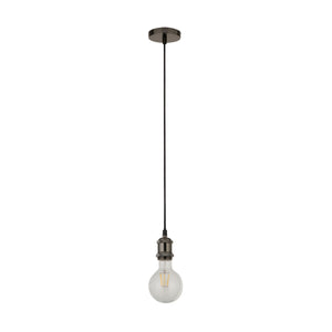 Searchlight Electric Black Chrome 1Lt Cable Suspension 7461BC