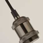 Searchlight Electric Black Chrome 1Lt Cable Suspension 7461BC