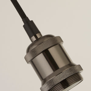 Searchlight Electric Black Chrome 1Lt Cable Suspension 7461BC