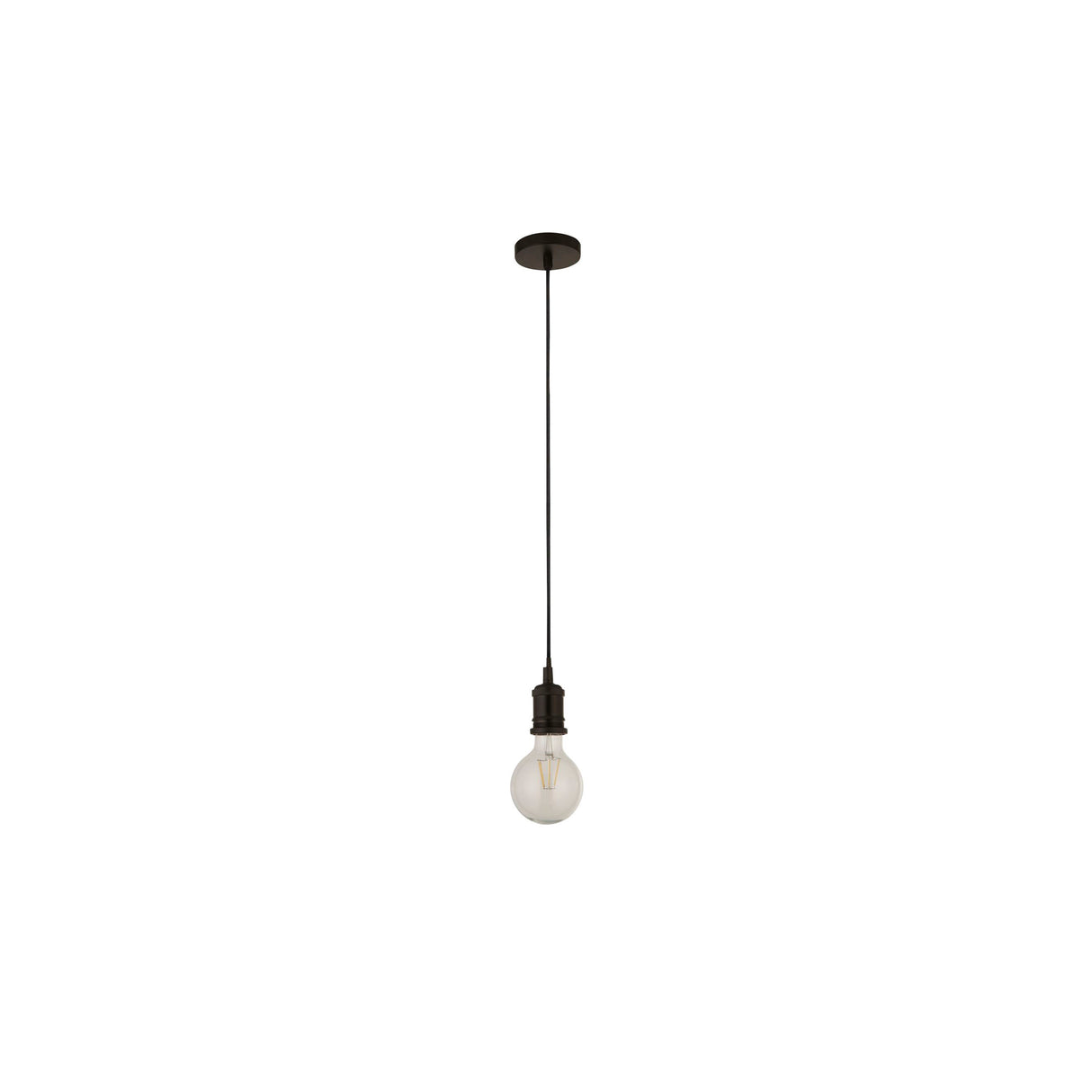 Searchlight Electric Matt Black 1Lt Cable Suspension 7461BK