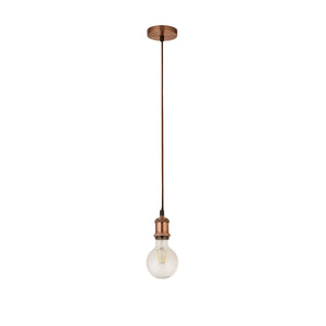 Searchlight Electric Antique Copper 1Lt Cable Suspension 7461CU