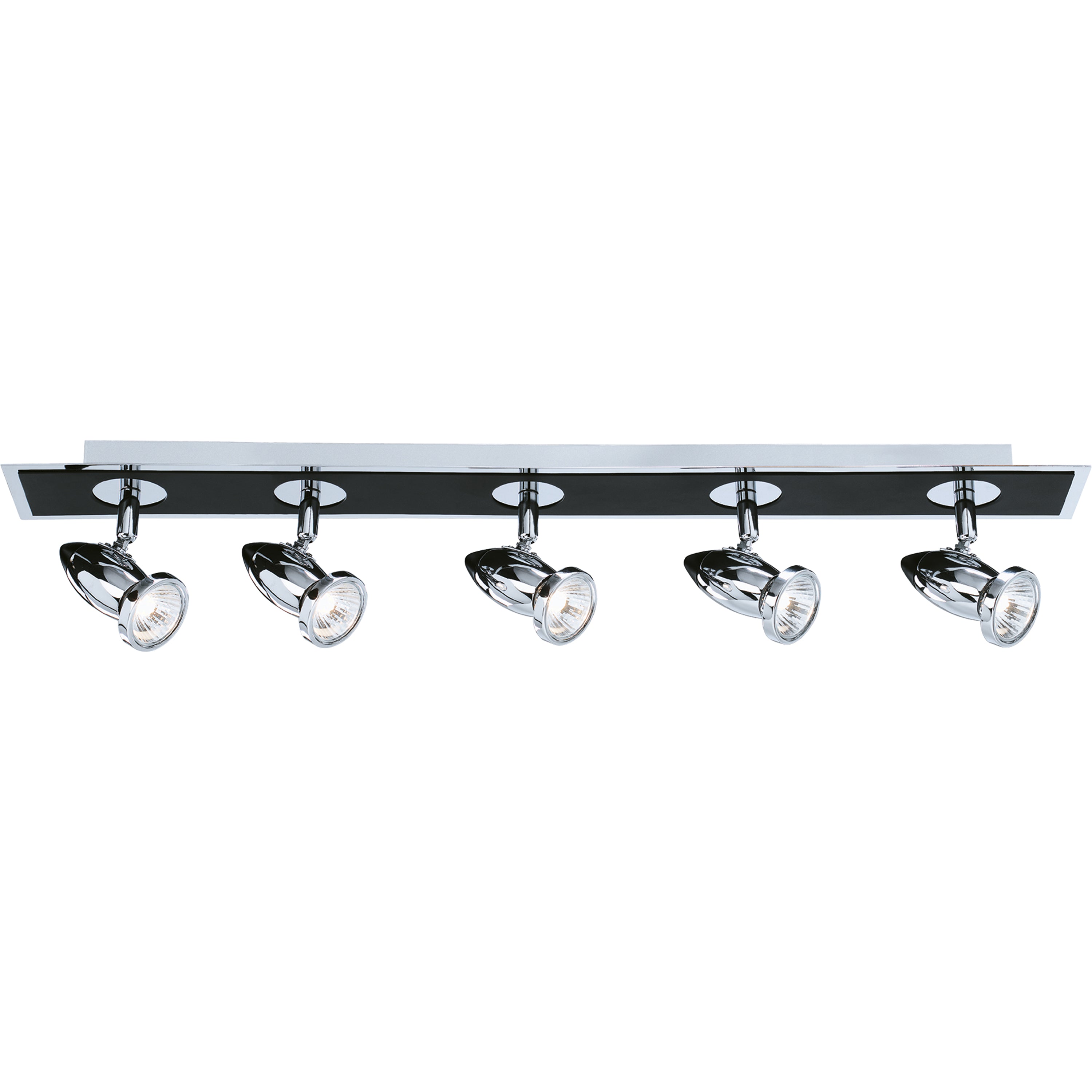 Comet 5Lt Bar Spotlight - Matt Black & Polished Chrome