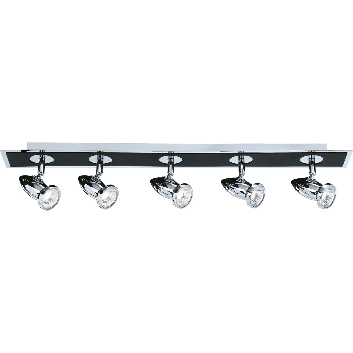 Comet 5Lt Bar Spotlight - Matt Black & Polished Chrome
