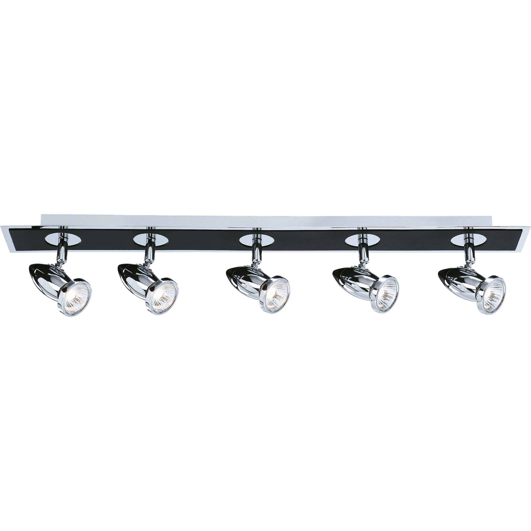 Comet 5Lt Bar Spotlight - Matt Black & Polished Chrome