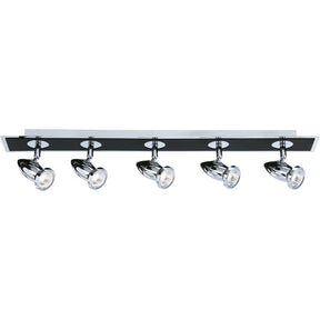 Comet 5Lt Bar Spotlight - Matt Black & Polished Chrome