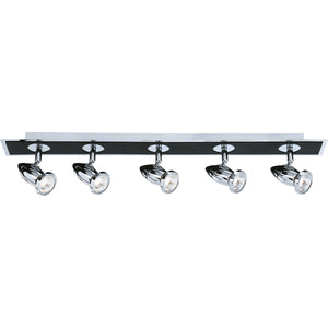 Comet 5Lt Bar Spotlight - Matt Black & Polished Chrome
